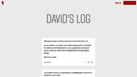 What Davidslog.com website looked like in 2021 (3 years ago)