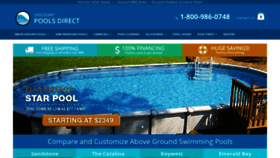 What Discountpoolsdirect.com website looked like in 2021 (3 years ago)