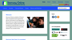 What Doorwayonline.org.uk website looked like in 2021 (3 years ago)