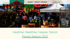What Detroiteasternmarket.com website looked like in 2021 (3 years ago)