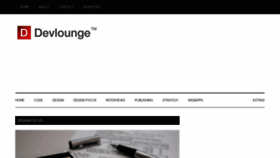 What Devlounge.net website looked like in 2021 (3 years ago)