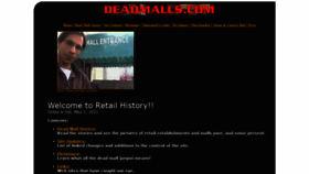 What Deadmalls.com website looked like in 2021 (4 years ago)