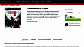 What Dungeonsiege.com website looked like in 2021 (2 years ago)