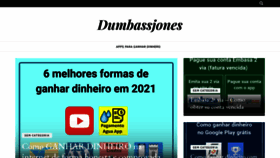 What Dumbassjones.com website looked like in 2021 (3 years ago)