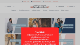 What Difashion.lt website looked like in 2021 (2 years ago)