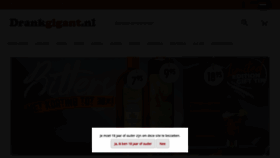 What Drankgigant.nl website looked like in 2021 (4 years ago)