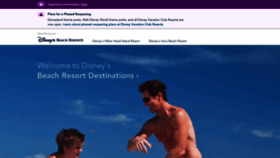 What Disneybeachresorts.com website looked like in 2021 (3 years ago)