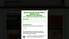 What Doghealth.com website looked like in 2021 (2 years ago)