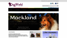 What Dogworld.co.za website looked like in 2021 (2 years ago)