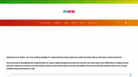 What Dr-notes.com website looked like in 2021 (2 years ago)