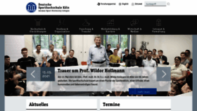 What Dshs-koeln.de website looked like in 2021 (2 years ago)