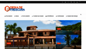 What Deixadefrescura.com website looked like in 2021 (2 years ago)