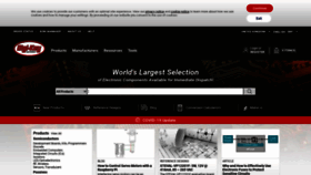What Digikey.co.uk website looked like in 2021 (5 years ago)