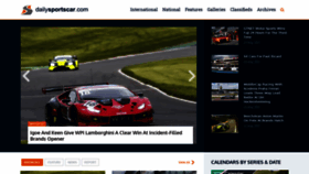 What Dailysportscar.com website looked like in 2021 (2 years ago)