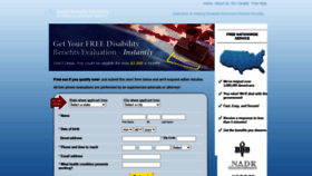 What Disabilityclaimevaluation.com website looked like in 2021 (2 years ago)