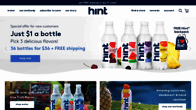 What Drinkhint.com website looked like in 2021 (2 years ago)