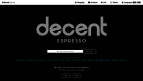 What Decentespresso.com website looked like in 2021 (4 years ago)