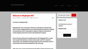 What Dotnetblogengine.net website looked like in 2021 (2 years ago)