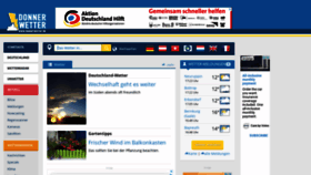 What Donnerwetter.de website looked like in 2021 (2 years ago)