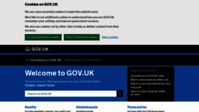 What Direct.gov.uk website looked like in 2021 (2 years ago)