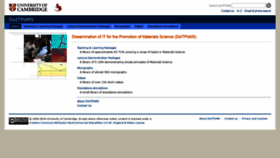 What Doitpoms.ac.uk website looked like in 2021 (4 years ago)