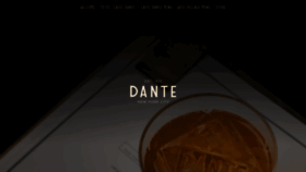 What Dante-nyc.com website looked like in 2021 (2 years ago)