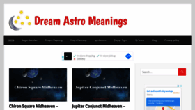 What Dreamastromeanings.com website looked like in 2021 (2 years ago)