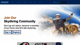 What Dropzone.com website looked like in 2021 (2 years ago)