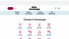 What Dailyhoroscope.com website looked like in 2021 (2 years ago)