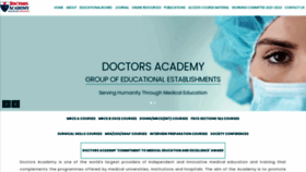 What Doctorsacademy.org website looked like in 2021 (2 years ago)