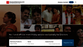 What Doctorsmatrimony.com website looked like in 2021 (2 years ago)