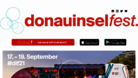What Donauinselfest.at website looked like in 2021 (2 years ago)