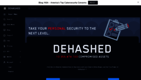 What Dehashed.com website looked like in 2021 (2 years ago)