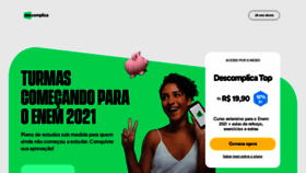 What Descomplica.com.br website looked like in 2021 (2 years ago)