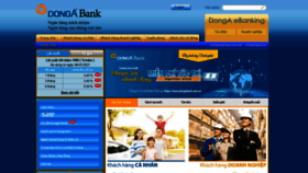 What Dongabank.com.vn website looked like in 2021 (2 years ago)
