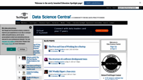 What Datasciencecentral.com website looked like in 2021 (2 years ago)