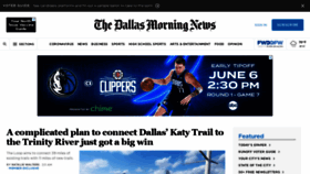 What Dallasmorningnews.com website looked like in 2021 (2 years ago)