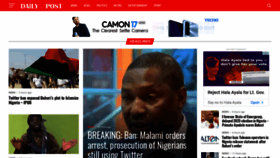 What Dailypost.ng website looked like in 2021 (2 years ago)