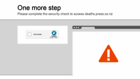 What Deaths.press.co.nz website looked like in 2021 (2 years ago)