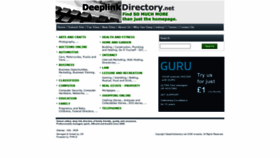 What Deeplinkdirectory.net website looked like in 2021 (2 years ago)