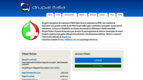 What Drupalitalia.org website looked like in 2021 (2 years ago)