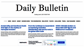 What Dailybulletin.com.au website looked like in 2021 (2 years ago)