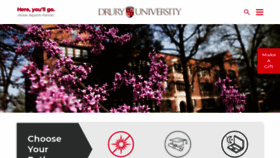 What Drury.edu website looked like in 2021 (2 years ago)