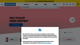 What Decathlon.de website looked like in 2021 (2 years ago)