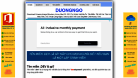 What Duongngo.com website looked like in 2021 (2 years ago)