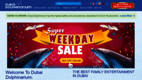What Dubaidolphinarium.ae website looked like in 2021 (3 years ago)