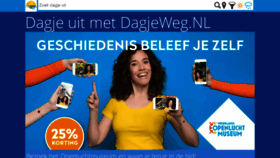 What Dagjeweg.nl website looked like in 2021 (2 years ago)