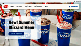 What Dairyqueen.com website looked like in 2021 (2 years ago)
