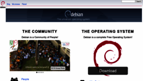 What Debian.org website looked like in 2021 (2 years ago)