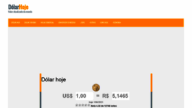 What Dolarhoje.net.br website looked like in 2021 (2 years ago)